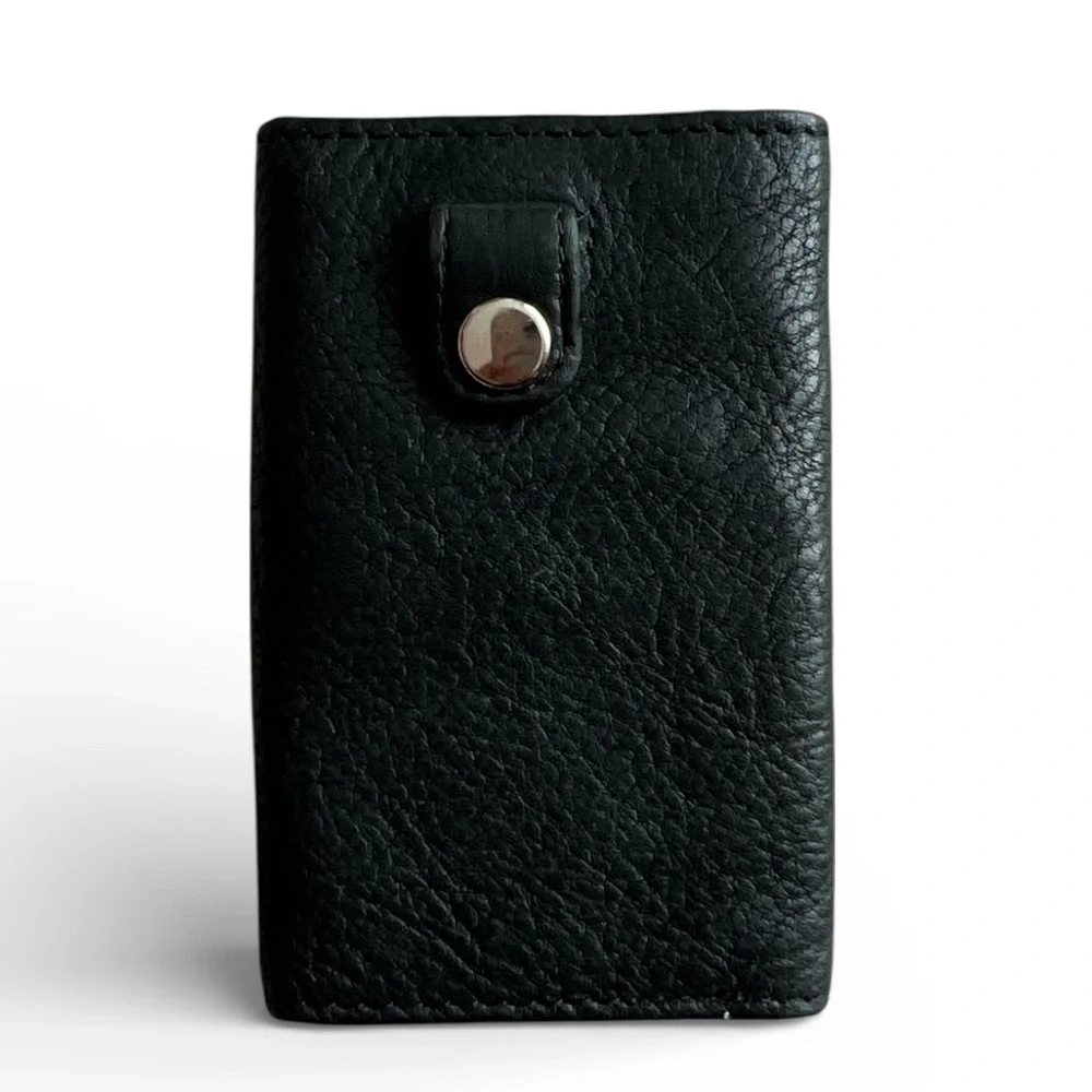 Fossil Black Leather key chain Holder